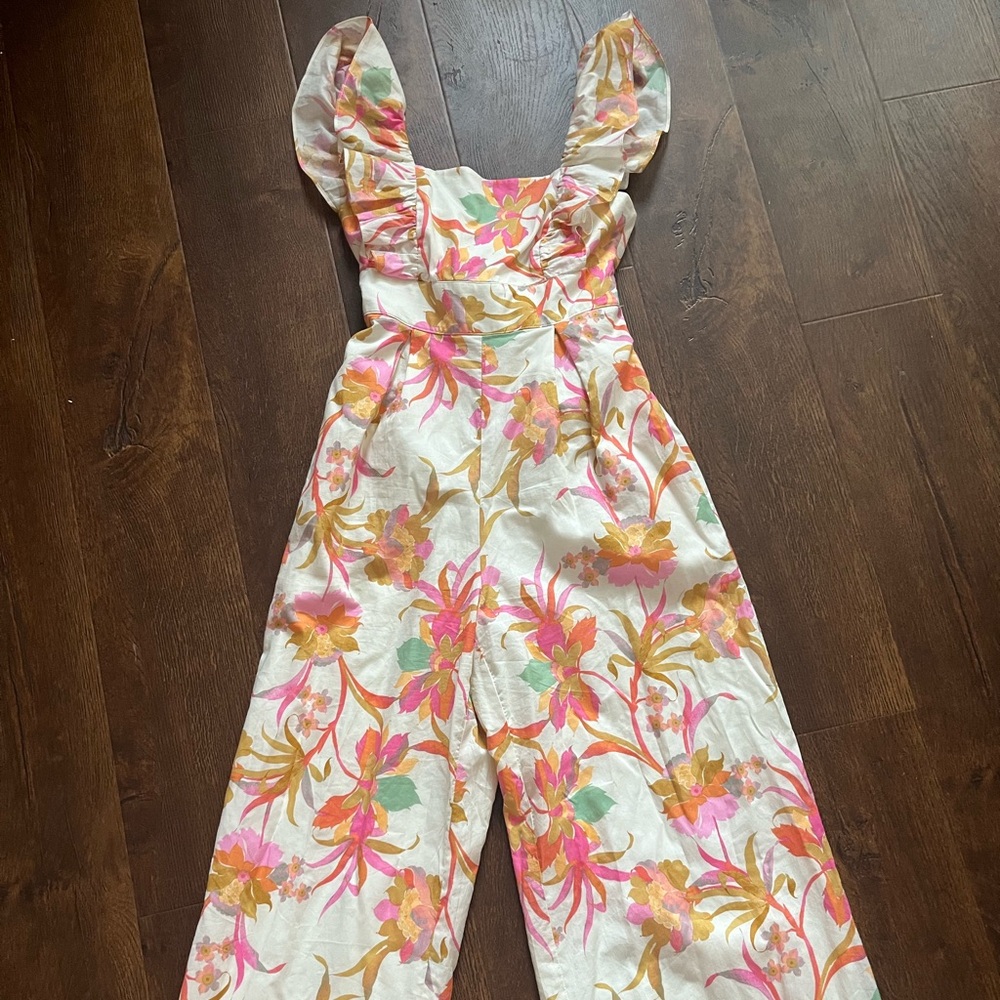 Taylor Floral Romper with Bow Detail